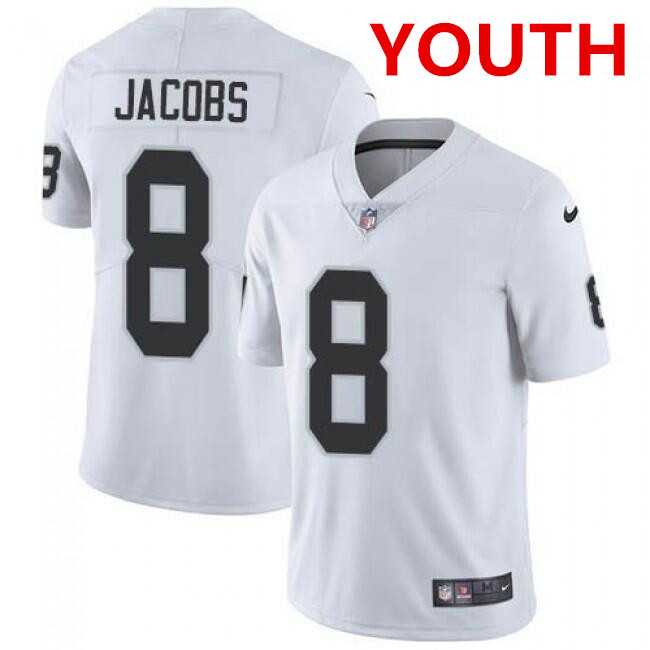 Youth Las Vegas Raiders #8 Josh Jacobs White Vapor Untouchable Limited Stitched Jersey,We sell and wholesale Youth Las Vegas Raiders #8 Josh Jacobs White Vapor Untouchable Limited Stitched Jersey on line form chian!